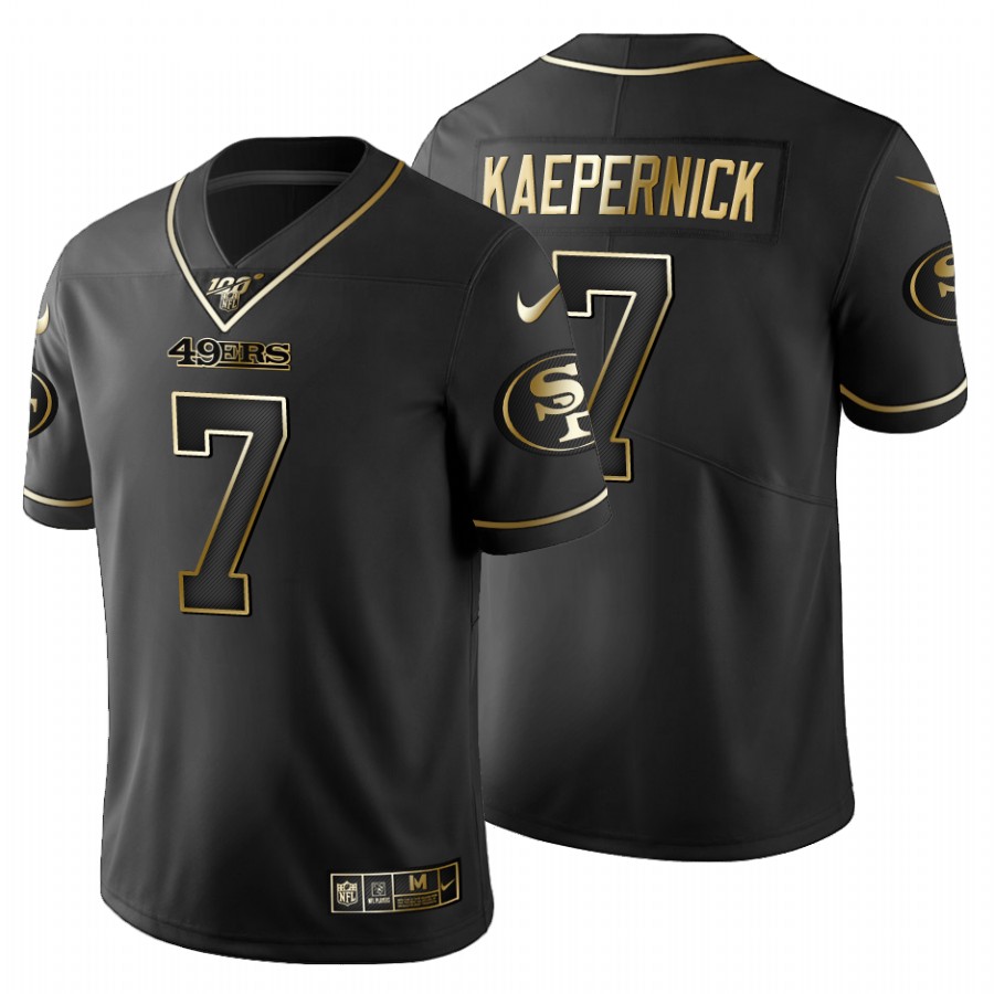 San Francisco 49ers Colin Kaepernick Black Golden Limited Jersey San Francisco 49ers Colin Kaepernick Black Golden Limited Jersey