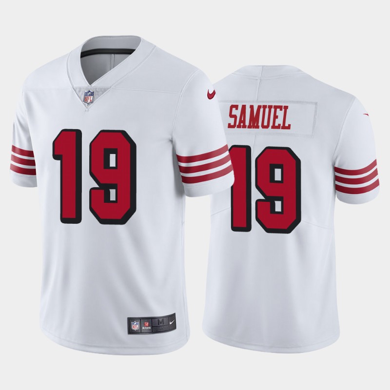 San Francisco 49ers Deebo Samuel White Color Rush Limited Jersey San Francisco 49ers Deebo Samuel White Color Rush Limited Jersey