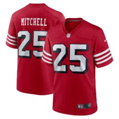 San Francisco 49ers Elijah Mitchell Scarlet Alternate Limited Jersey