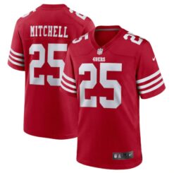 San Francisco 49ers Elijah Mitchell Scarlet Limited Jersey