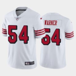San Francisco 49ers Fred Warner White Color Rush Limited Jersey