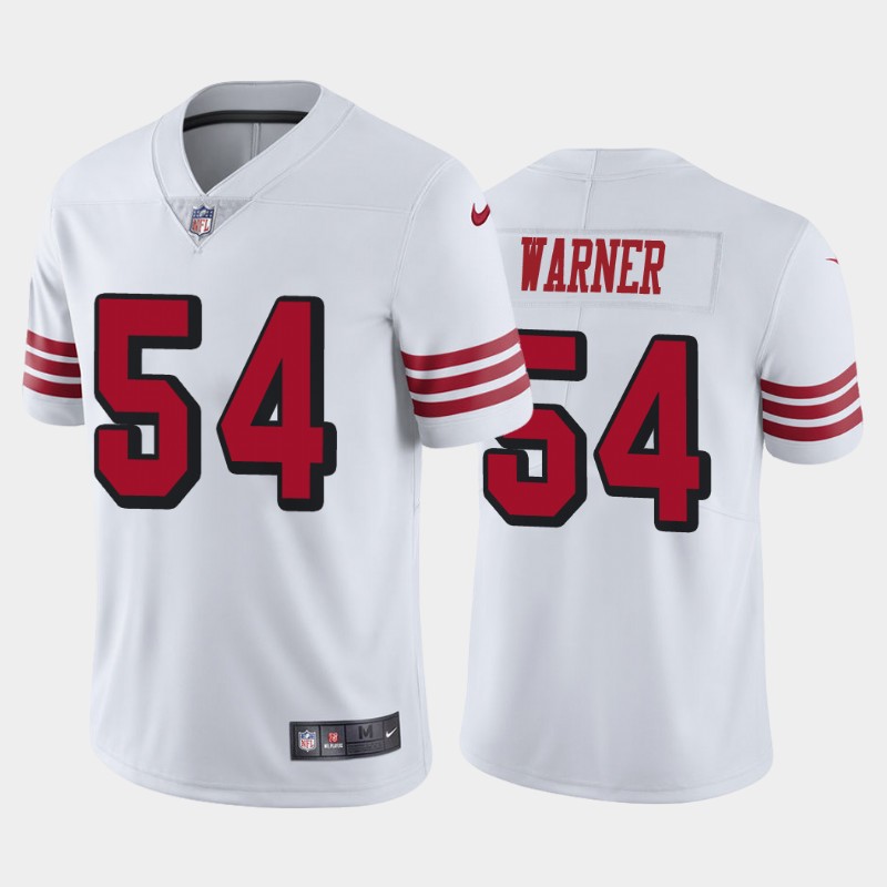 San Francisco 49ers Fred Warner White Color Rush Limited Jersey San Francisco 49ers Fred Warner White Color Rush Limited Jersey