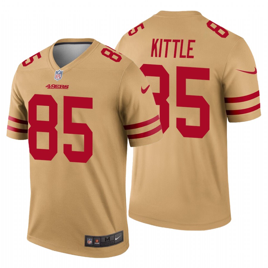 San Francisco 49ers George Kittle Gold Inverted Limited Jersey San Francisco 49ers George Kittle Gold Inverted Limited Jersey