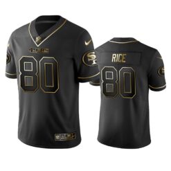 San Francisco 49ers Jerry Rice Black Golden Limited Jersey
