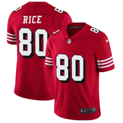 San Francisco 49ers Jerry Rice Red Throwback Limited Jersey