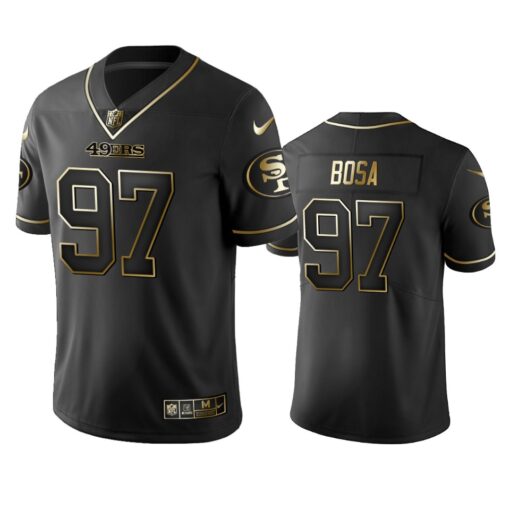 San Francisco 49ers Nick Bosa Black Golden Limited Jersey