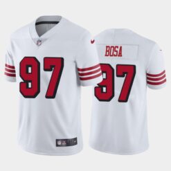 San Francisco 49ers Nick Bosa White Color Rush Limited Jersey