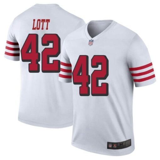 San Francisco 49ers Ronnie Lott White Color Rush Limited Jersey