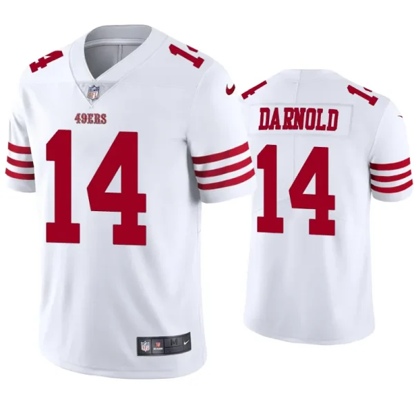 San Francisco 49ers Sam Darnold White Limited Jersey San Francisco 49ers Sam Darnold White Limited Jersey