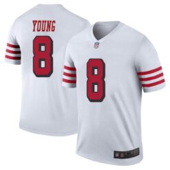 San Francisco 49ers Steve Young White Color Rush Limited Jersey