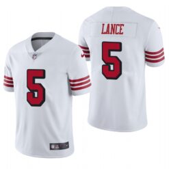 San Francisco 49ers Trey Lance White Color Rush Limited Jersey