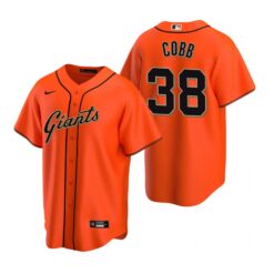 San Francisco Giants Alex Cobb Orange Alternate Replica Jersey