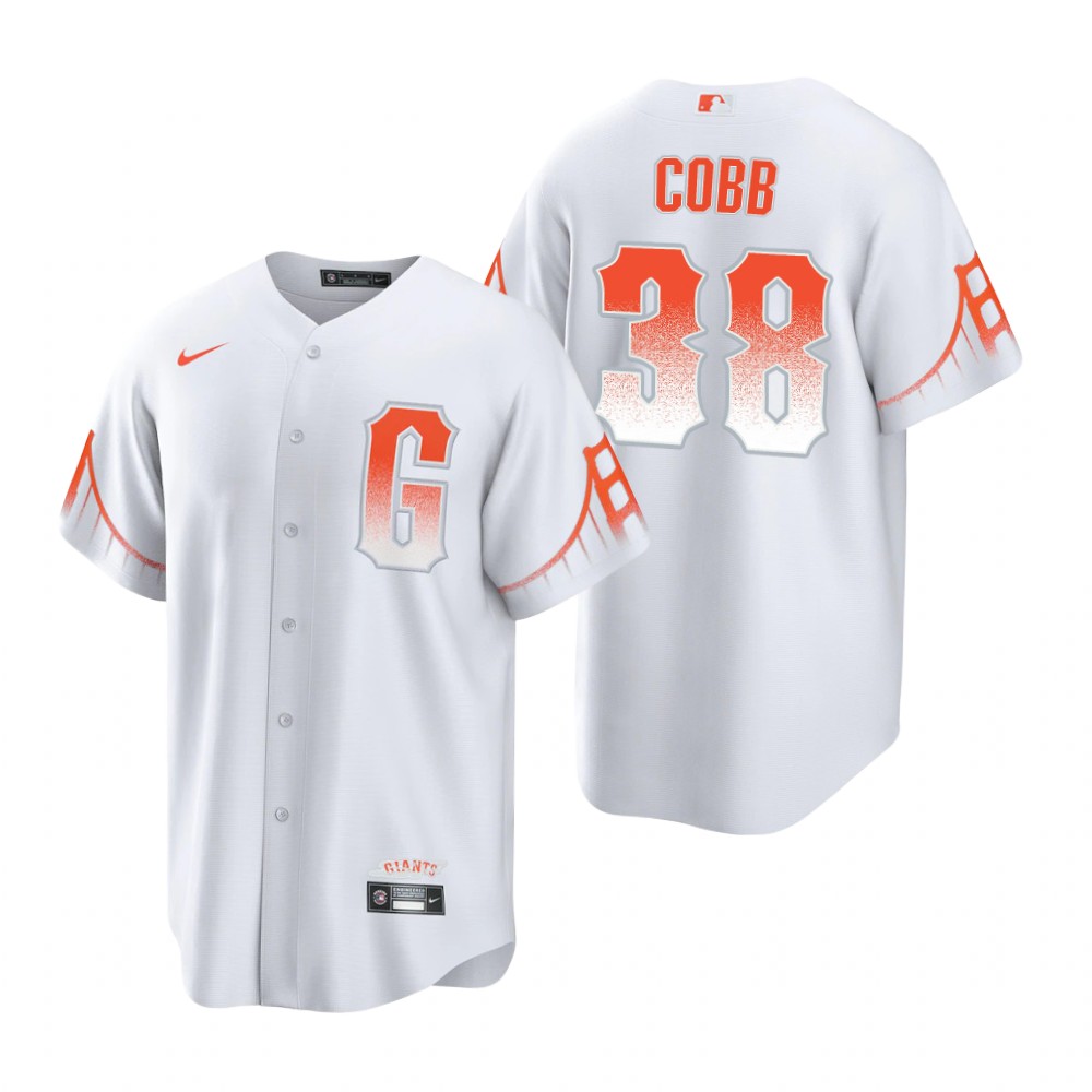 San Francisco Giants Alex Cobb White 2021 City Connect Replica Jersey San Francisco Giants Alex Cobb White 2021 City Connect Replica Jersey