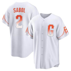 San Francisco Giants Blake Sabol White 2021 City Connect Replica Jersey