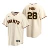 San Francisco Giants Buster Posey Gray Replica Road Jersey
