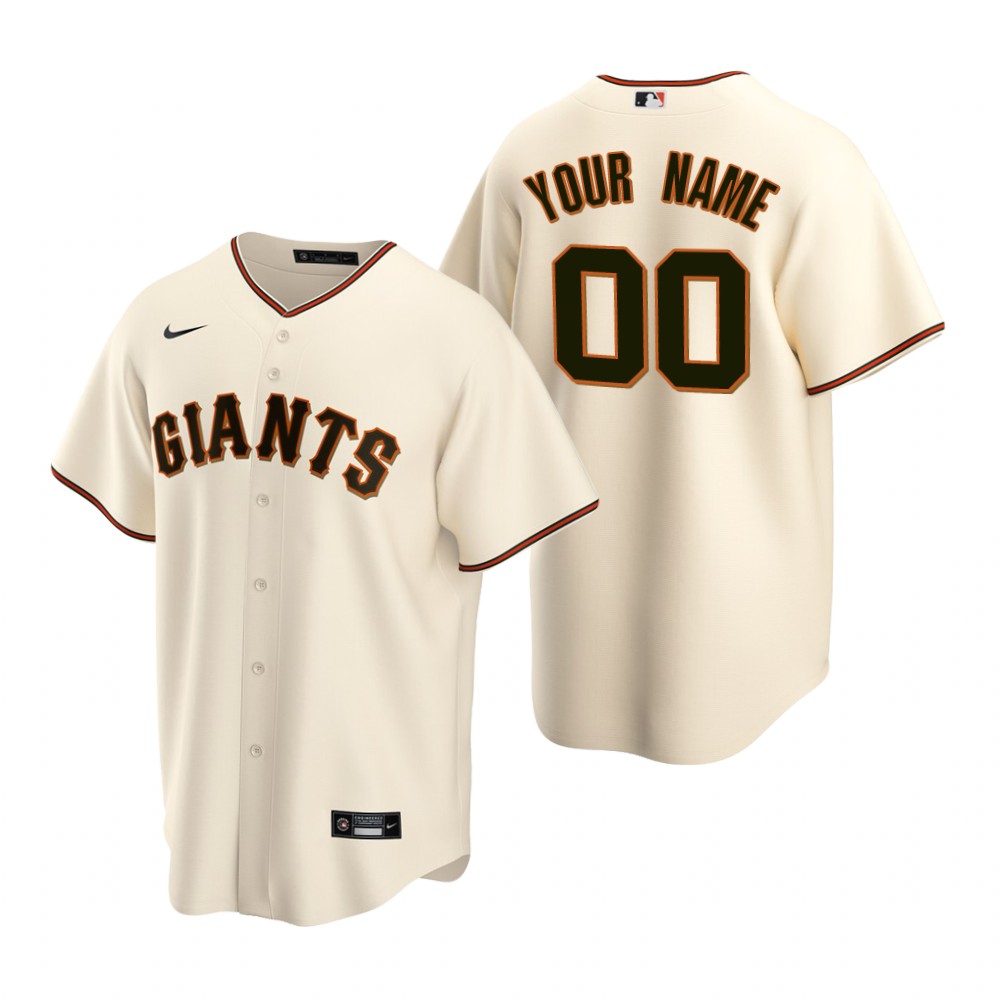 San Francisco Giants Custom Cream Home Replica Jersey San Francisco Giants Custom Cream Home Replica Jersey