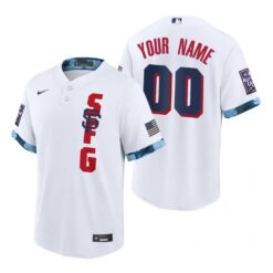 San Francisco Giants Custom White 2021 All Star Game Replica Jersey
