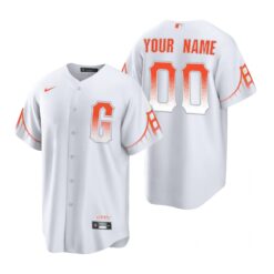 San Francisco Giants Custom White 2021 City Connect Replica Jersey