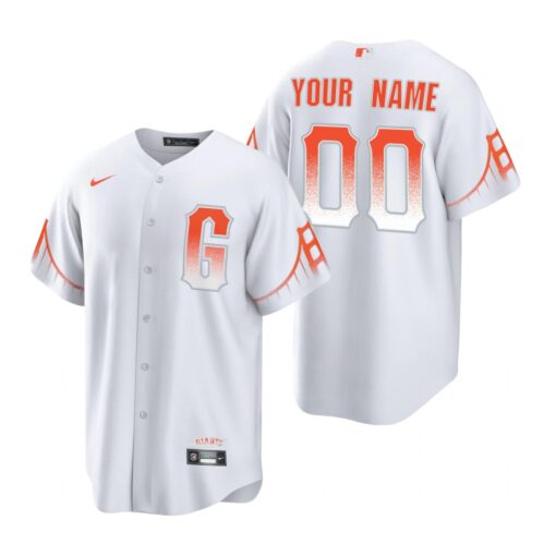 San Francisco Giants Custom White 2021 City Connect Replica Jersey
