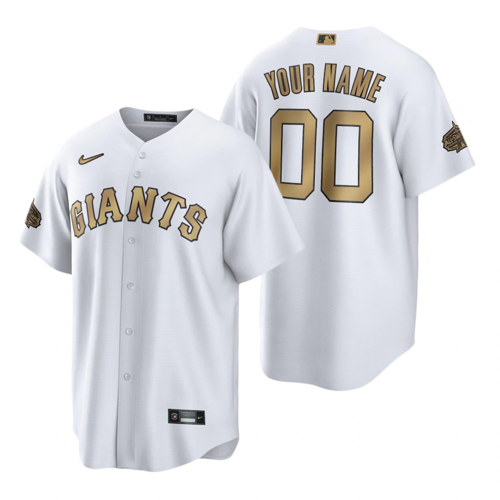 San Francisco Giants Custom White 2022 All-Star Game Replica Jersey San Francisco Giants Custom White 2022 All-Star Game Replica Jersey