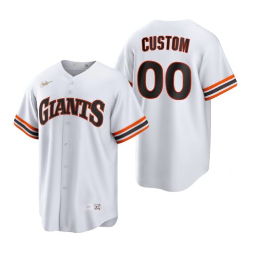 San Francisco Giants Custom White Cooperstown Collection Jersey