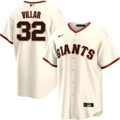 San Francisco Giants David Villar Cream Home Replica Jersey
