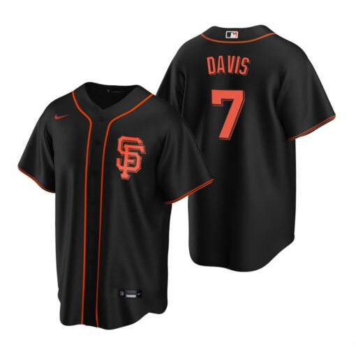 San Francisco Giants JD Davis Black Alternate Replica Jersey