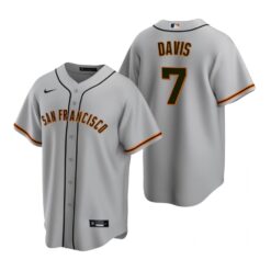 San Francisco Giants JD Davis Gray Road Replica Jersey
