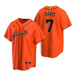 San Francisco Giants JD Davis Orange Alternate Replica Jersey