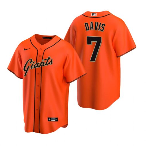 San Francisco Giants JD Davis Orange Alternate Replica Jersey