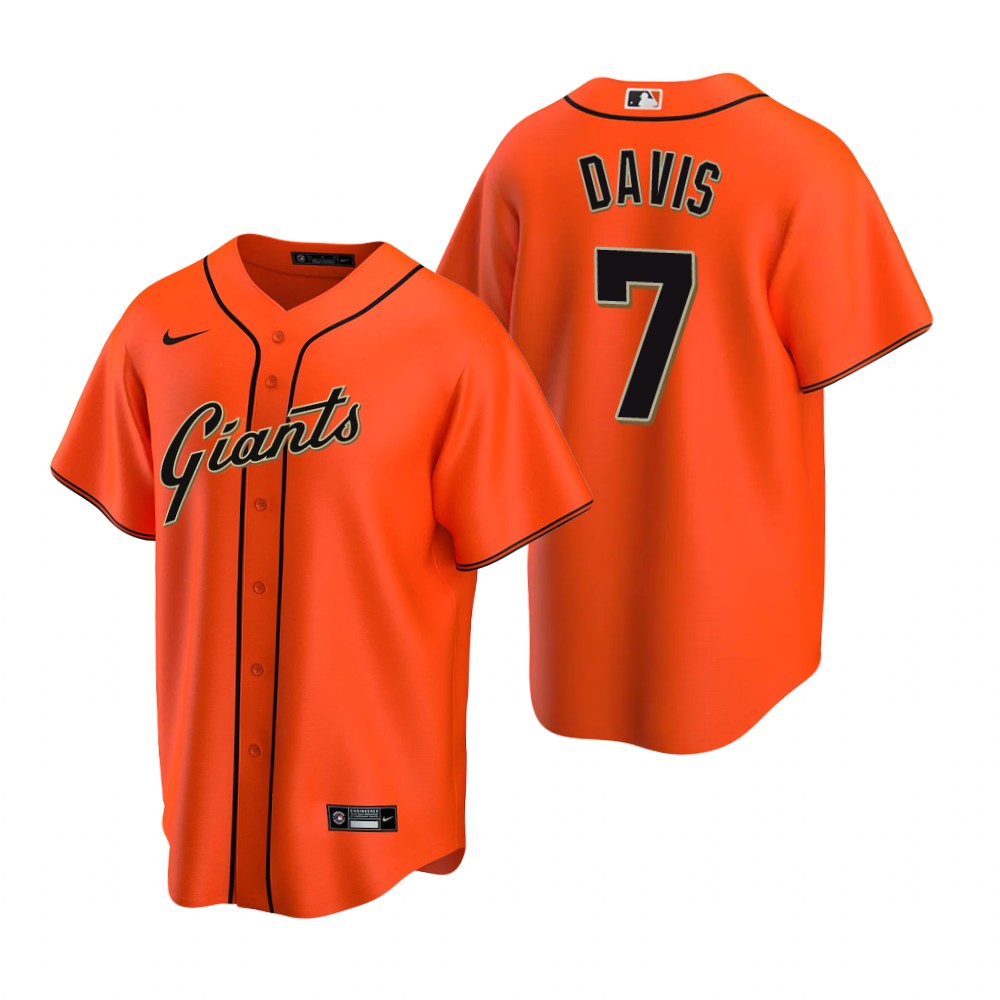 San Francisco Giants JD Davis Orange Alternate Replica Jersey San Francisco Giants JD Davis Orange Alternate Replica Jersey