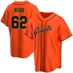 San Francisco Giants Logan Webb Orange Alternate Replica Jersey