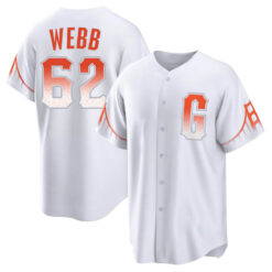 San Francisco Giants Logan Webb White 2021 City Connect Replica Jersey