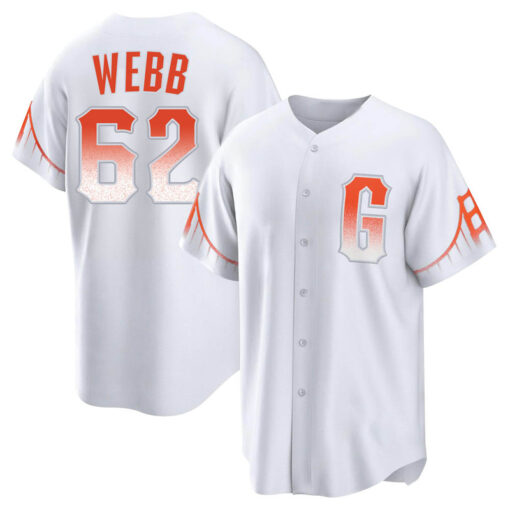 San Francisco Giants Logan Webb White 2021 City Connect Replica Jersey