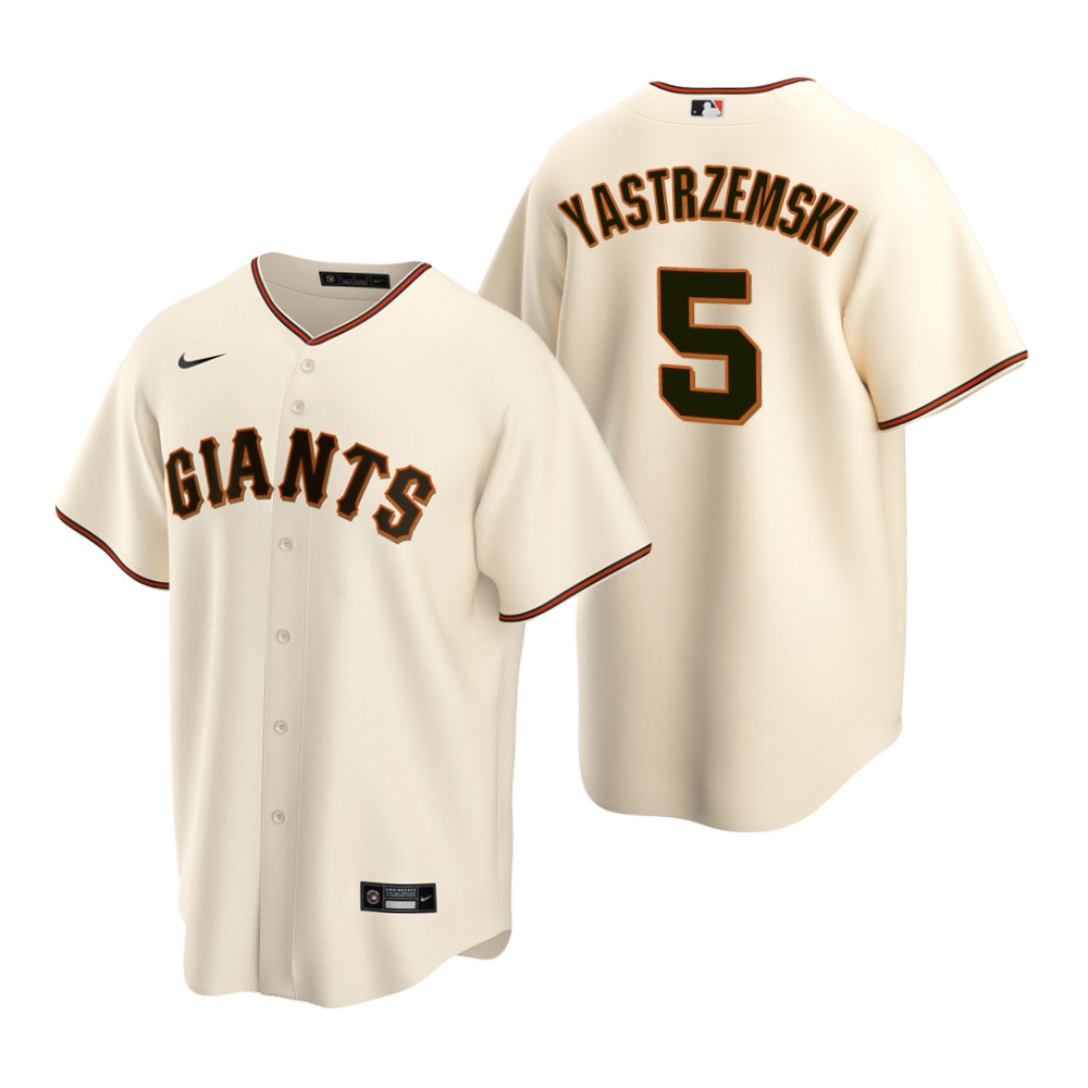 San Francisco Giants Mike Yastrzemski Cream Home Replica Jersey San Francisco Giants Mike Yastrzemski Cream Home Replica Jersey