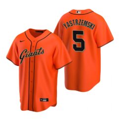 San Francisco Giants Mike Yastrzemski Orange Alternate Replica Jersey