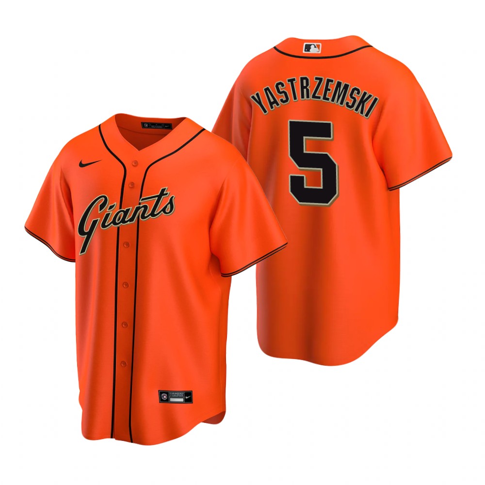 San Francisco Giants Mike Yastrzemski Orange Alternate Replica Jersey San Francisco Giants Mike Yastrzemski Orange Alternate Replica Jersey