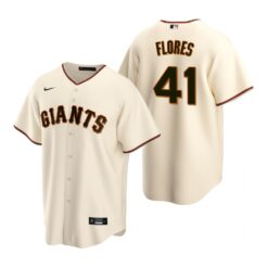 San Francisco Giants Wilmer Flores Cream Home Replica Jersey