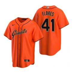 San Francisco Giants Wilmer Flores Orange Alternate Replica Jersey