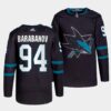 San Jose Sharks Alexander Barabanov 2022-23 Home Teal Jersey