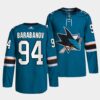 San Jose Sharks Alexander Barabanov Los Tiburones Black Jersey