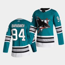 San Jose Sharks Alexander Barabanov Trade Teal Jersey