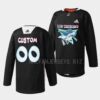 San Jose Sharks Custom Home Teal Jersey