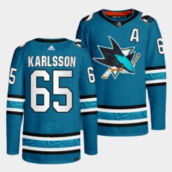 San Jose Sharks Erik Karlsson 2022-23 Home Teal Jersey