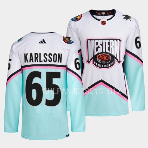 San Jose Sharks Erik Karlsson 2023 NHL All-Star Western Conference White Jersey
