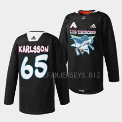 San Jose Sharks Erik Karlsson Los Tiburones Black Jersey