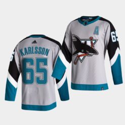 San Jose Sharks Erik Karlsson Reverse Grey Special Edition Jersey
