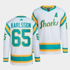 San Jose Sharks Erik Karlsson Reverse White Jersey