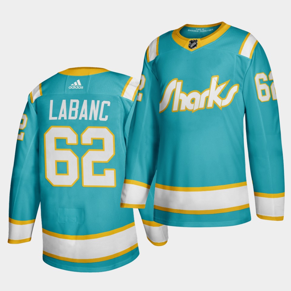 San Jose Sharks Kevin Labanc Teal Player Jersey San Jose Sharks Kevin Labanc Teal Player Jersey