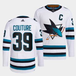 San Jose Sharks Logan Couture 2022-23 Away White Jersey